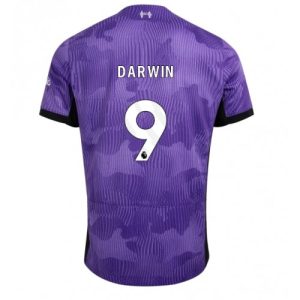 Darwin Nunez #9 Liverpool Tredje trøje 2023-2024 lilla Kort ærmer