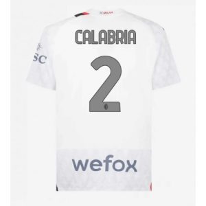 Davide Calabria #2 Herre AC Milan Tredje trøje 2023-2024 hvid Kort ærmer