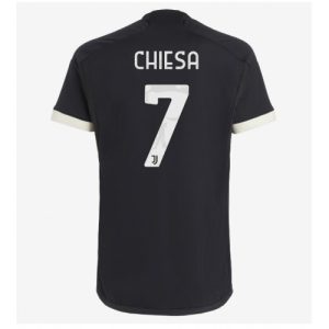 Federico Chiesa #7 Herre Juventus Tredje trøje 2023-2024 sort Kort ærmer