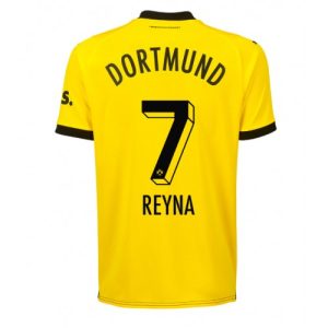Giovanni Reyna #7 Borussia Dortmund Hjemmebanetrøje 2023-2024 gul Kort ærmer