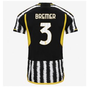 Gleison Bremer #3 Herre Juventus Hjemmebanetrøje 2023-2024 Kort ærmer