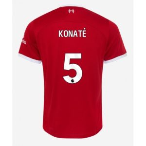 Ibrahima Konate #5 Liverpool Hjemmebanetrøje 2023-2024 rød Kort ærmer