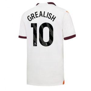 Jack Grealish #10 Manchester City Udebanetrøje 2023-2024 hvid Kort ærmer