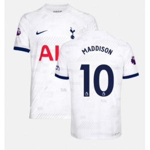 James Maddison #10 Tottenham Hotspur Hjemmebanetrøje 2023-2024 hvid Kort ærmer