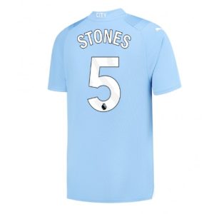 John Stones #5 Manchester City Hjemmebanetrøje 2023-2024 Kort ærmer