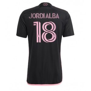 Jordi Alba #18 Inter Miami Udebanetrøje 2023-2024 sort Kort ærmer