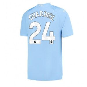 Josko Gvardiol #24 Manchester City Hjemmebanetrøje 2023-2024 Kort ærmer