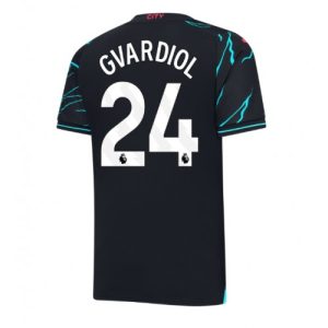 Josko Gvardiol #24 Manchester City Tredje trøje 2023-2024 Kort ærmer