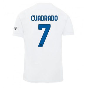 Juan Cuadrado #7 Herre Inter Milan Udebanetrøje 2023-2024 hvid Kort ærmer