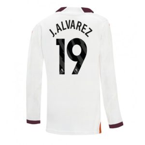 Julian Alvarez #19 Herre Manchester City Udebanetrøje 2023-2024 Lange ærmer