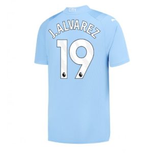 Julian Alvarez #19 Manchester City Hjemmebanetrøje 2023-2024 Kort ærmer