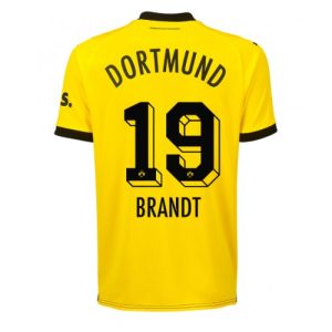 Julian Brandt #19 Borussia Dortmund Hjemmebanetrøje 2023-2024 gul Kort ærmer