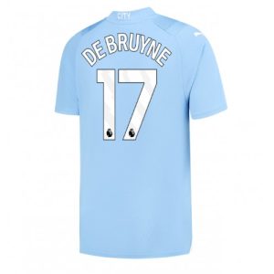 Kevin De Bruyne #17 Manchester City Hjemmebanetrøje 2023-2024 Kort ærmer