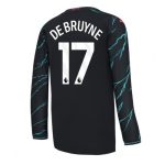 Kevin De Bruyne #17 Manchester City Tredje trøje 2023-2024 Lange ærmer