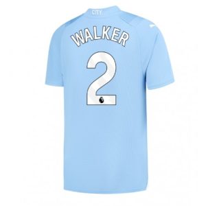 Kyle Walker #2 Manchester City Hjemmebanetrøje 2023-2024 Kort ærmer