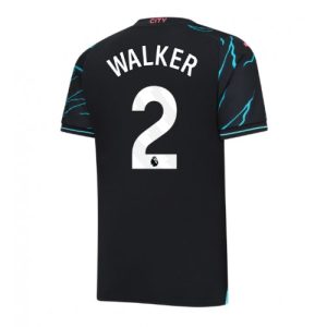 Kyle Walker #2 Manchester City Tredje trøje 2023-2024 Kort ærmer