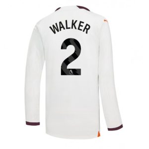 Kyle Walker #2 Manchester City Udebanetrøje 2023-2024 Lange ærmer