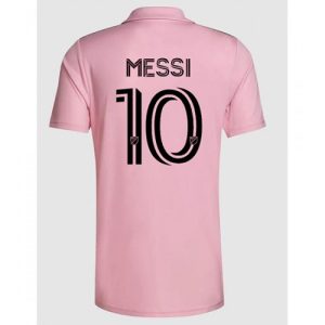 Lionel Messi #10 Inter Miami Hjemmebanetrøje 2023-2024 lyserød Kort ærmer