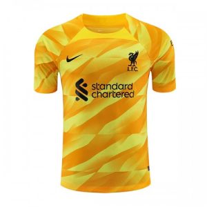 Liverpool Målmand Hjemmebanetrøje 2023-2024 gul Kort ærmer