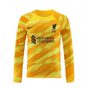 Liverpool Målmand Hjemmebanetrøje 2023-2024 gul Lange ærmer