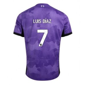 Luis Diaz #7 Liverpool Tredje trøje 2023-2024 lilla Kort ærmer