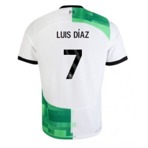 Luis Diaz #7 Liverpool Udebanetrøje 2023-2024 Kort ærmer