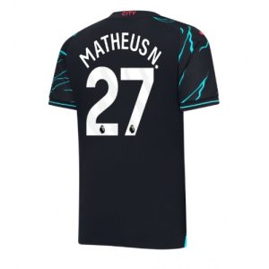 Matheus Nunes #27 Manchester City Tredje trøje 2023-2024 Kort ærmer