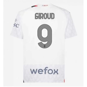 Olivier Giroud #9 Herre AC Milan Tredje trøje 2023-2024 hvid Kort ærmer
