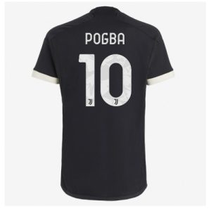 Paul Pogba #10 Herre Juventus Tredje trøje 2023-2024 sort Kort ærmer