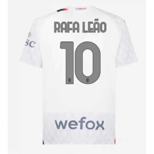 Rafael Leao #10 Herre AC Milan Tredje trøje 2023-2024 hvid Kort ærmer