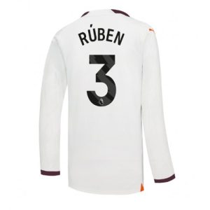 Ruben Dias #3 Herre Manchester City Udebanetrøje 2023-2024 Lange ærmer