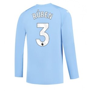 Ruben Dias #3 Manchester City Hjemmebanetrøje 2023-2024 Lange ærmer