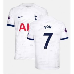 Son Heung-min #7 Tottenham Hotspur Hjemmebanetrøje 2023-2024 hvid Kort ærmer