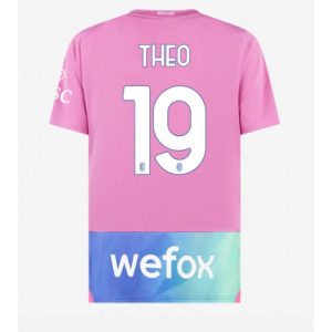 Theo Hernandez #19 Herre AC Milan Tredje trøje 2023-2024 lyserød Kort ærmer