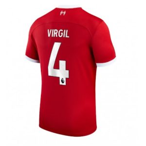 Virgil van Dijk #4 Liverpool Hjemmebanetrøje 2023-2024 rød Kort ærmer