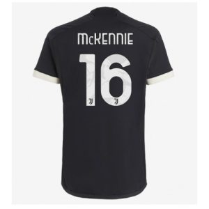 Weston McKennie #16 Herre Juventus Tredje trøje 2023-2024 sort Kort ærmer