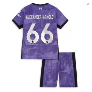 Alexander-Arnold #66 Liverpool Tredje trøje Børn 2023-2024 Kort ærmer + korte bukser