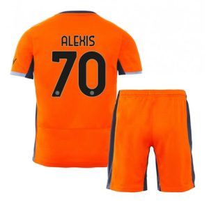 Alexis Sanchez #70 Inter Milan Tredje trøje Børn 2023-2024 Kort ærmer + korte bukser