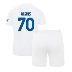 Alexis Sanchez #70 Inter Milan Udebanesæt Børn 2023-2024 hvid Kort ærmer + korte bukser