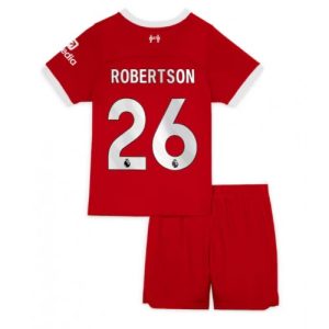 Andrew Robertson #26 Liverpool Hjemmebanesæt Børn 2023-2024 Kort ærmer + korte bukser