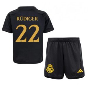 Antonio Rudiger #22 Real Madrid Tredje trøje Børn 2023-2024 Kort ærmer + korte bukser