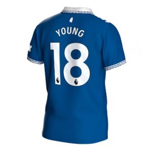 Ashley Young #18 Herre Everton Hjemmebanetrøje 2023-2024 Kort ærmer