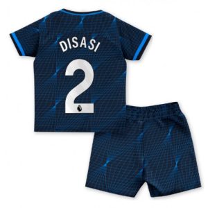 Axel Disasi #2 Chelsea Udebanesæt Børn 2023-2024 Kort ærmer + korte bukser