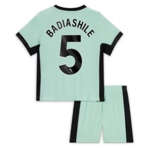 Benoit Badiashile #5 Chelsea Tredje trøje Børn 2023-2024 Kort ærmer + korte bukser