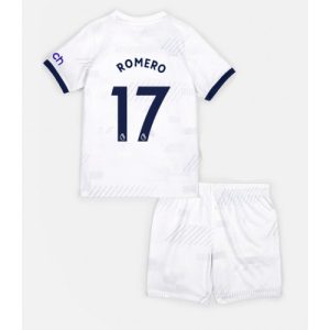 Cristian Romero #17 Tottenham Hotspur Hjemmebanesæt Børn 2023-24 Kort ærmer + korte bukser