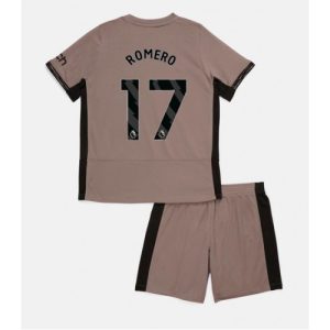 Cristian Romero #17 Tottenham Hotspur Tredje trøje Børn 2023-24 Kort ærmer + korte bukser