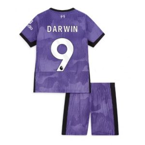 Darwin Nunez #9 Liverpool Tredje trøje Børn 2023-2024 Kort ærmer + korte bukser