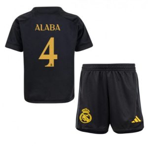 David Alaba #4 Real Madrid Tredje trøje Børn 2023-2024 Kort ærmer + korte bukser