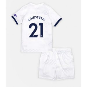 Dejan Kulusevski #21 Tottenham Hotspur Hjemmebanesæt Børn 2023-24 Kort ærmer + korte bukser