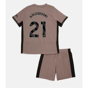 Dejan Kulusevski #21 Tottenham Hotspur Tredje trøje Børn 2023-24 Kort ærmer + korte bukser